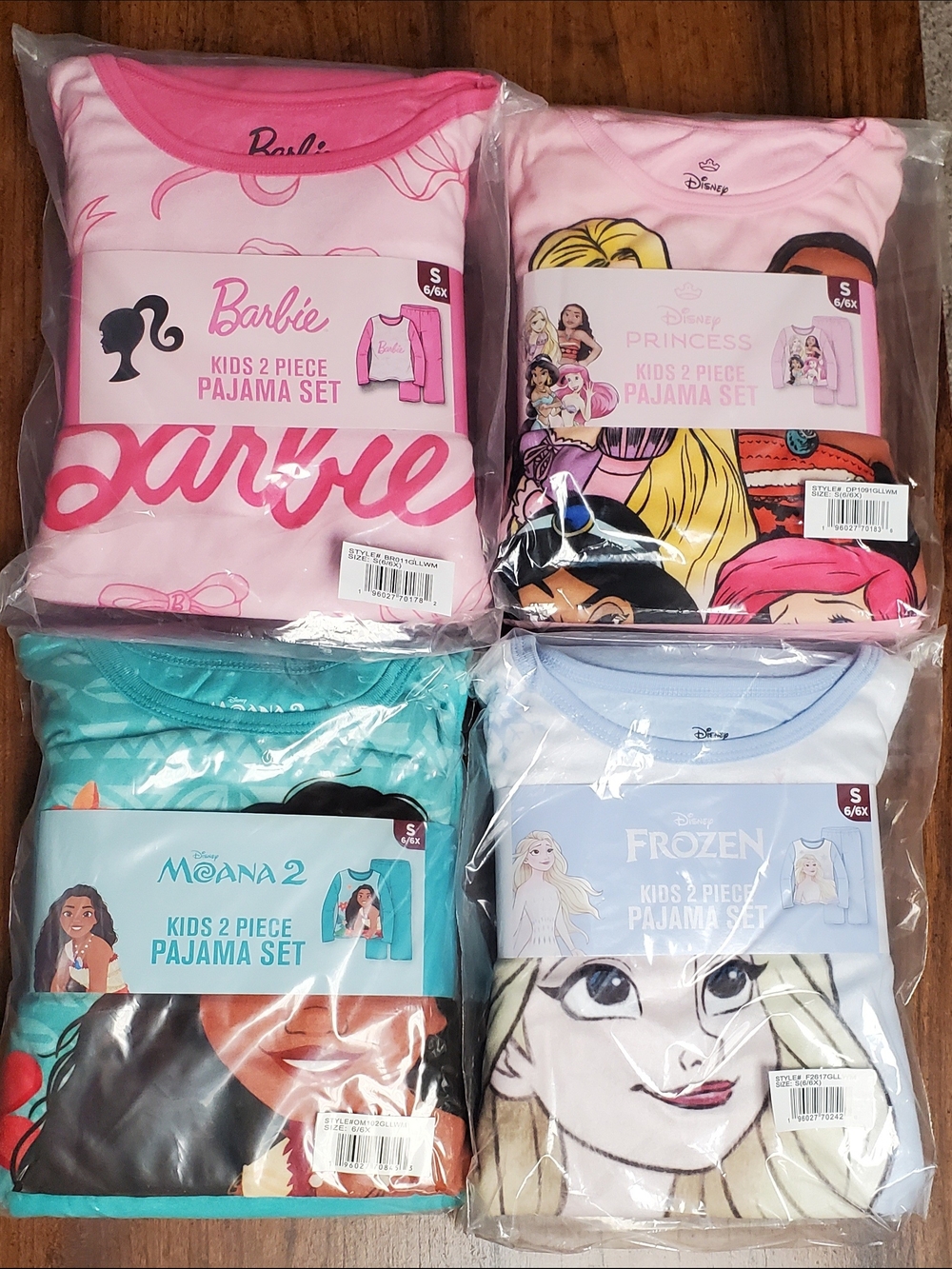 NWT Lot of 4- 2-Piece Pajama Sets - Small